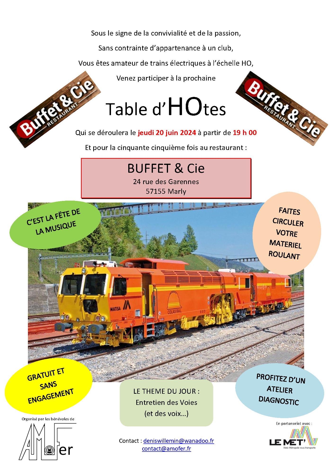 tables dhotes affiche 20 juin 24