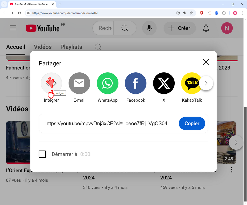 Insérer une vidéo dans une page by Nico