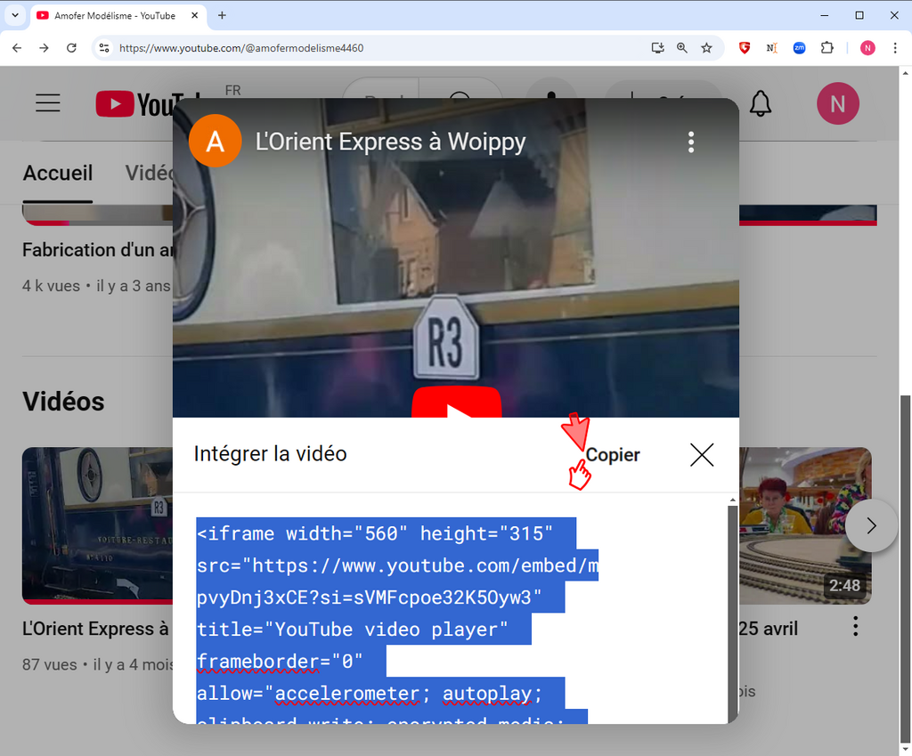 Insérer une vidéo dans une page by Nico